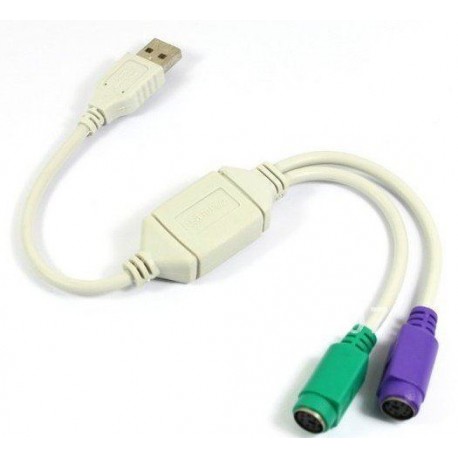 CONVERTIDOR USB A PS/2 (2 PUERTOS)