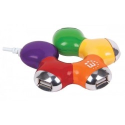 HUB USB V2.0 MANHATTAN (COLORES)