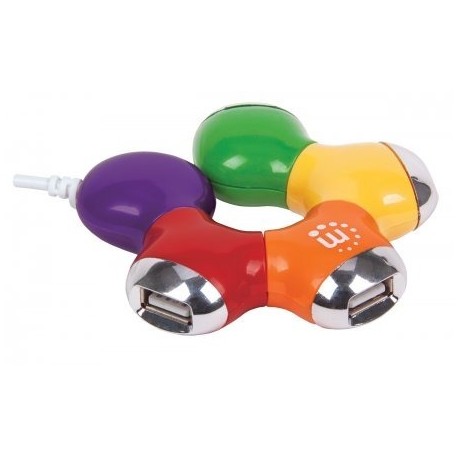 HUB USB V2.0 MANHATTAN (COLORES)