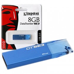 MEMORIA USB DTSE3 8GB AZUL KINGSTON