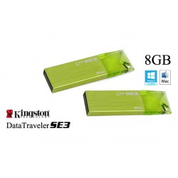 MEMORIA USB DTSE3 8GB VERDE KINGSTON