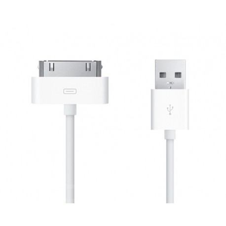 CABLE USB, A 30 PINES  BLANCO IPHONE, IPOD, IPAD 